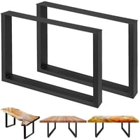 Juego De 2 Patas De Mesa De Acero Vevor, 28 X 35 X 3,1 Cm, Estilo Industrial