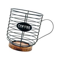 Bothyi - Cesta De Almacenamiento De Cápsulas De Café, Organizador De Cápsulas De Café Para Cafetería, Bar, Hotel, Restaurante, Negro