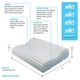 thumbnail image 3 of Almohada cervical ObusForMe Pleated Memory Foam Queen, 3 of 4