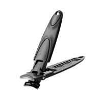 Magideal - Cortaúñas Portátil Cortaúñas Para Pies Cortaúñas De Apertura Amplia Acero Inoxidable Negro