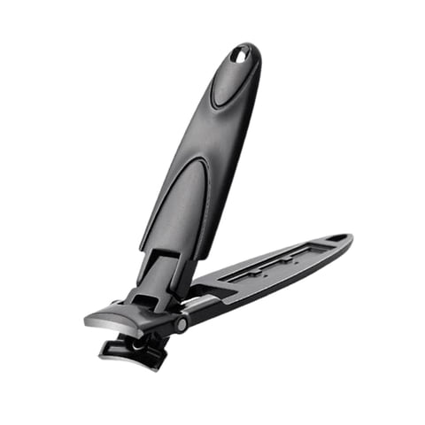 Magideal - Cortaúñas Portátil Cortaúñas Para Pies Cortaúñas De Apertura Amplia Acero Inoxidable Negro