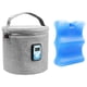 thumbnail image 4 of Bolsa Enfriadora De Leche Con Bolsa De Hielo Con Indicador De Temperatura Para Acampar, Picnic, Gris, 4 of 5