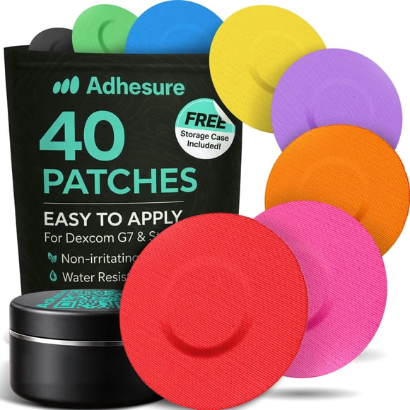 Parche Adhesivo Adhesure para Dexcom G7 y Stelo CGM 40 piezas