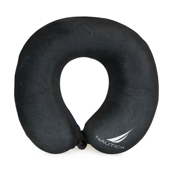 Almohada de viaje Memory Foam Negro-Blanco
