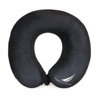 Nautica - Almohada De Viaje Memory Foam Negro-Blanco