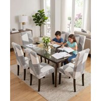 Mylhogar - Juegos De 6 Fundas Para Sillas Con Diseño Elastico