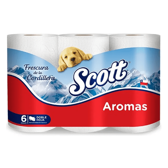 Pack 24 rollos papel higienico Scott Aroma 21 mt