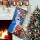 thumbnail image 1 of Beat Bugs Tema: Calcetines de Navidad, fino lino blanco para colgar en escaleras y chimenea, decoración navideña para el hogar, regalo de Navidad. 45cm × 32cm, 1 of 5