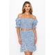 thumbnail image 1 of Conjunto de Top y Falda con Estampado de Volantes y Fruncido L, 1 of 7