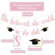 thumbnail image 2 of Decoraciones de banner She Believed She Could So She Did rosa, 2 of 7