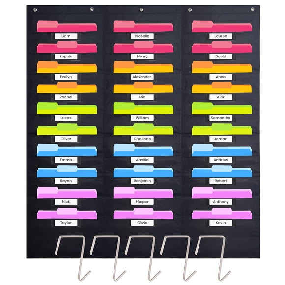 Organizador de Bolsillos Hippo Creation 30 Bolsillos Negro