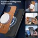 thumbnail image 3 of Magnetic Slim Case for Samsung Galaxy A56 with Camera Guard & Anti-Scratch Back Brown, 3 of 6