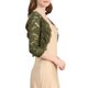 thumbnail image 4 of INSPIRE CHIC Chaquetas de Mujer de Encaje Floral con Mangas 3/4 Cárdigan Transparente Talla XL Verde Oliva, 4 of 7