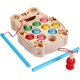 thumbnail image 1 of Juego de pesca - Juego de pesca de madera para preescolar - Juguete - Caña de pescar Coldeul Montessoi Juguetes, Juegos de patio trasero de plástico Regalos para niños pequeños Niñas, 1 of 7