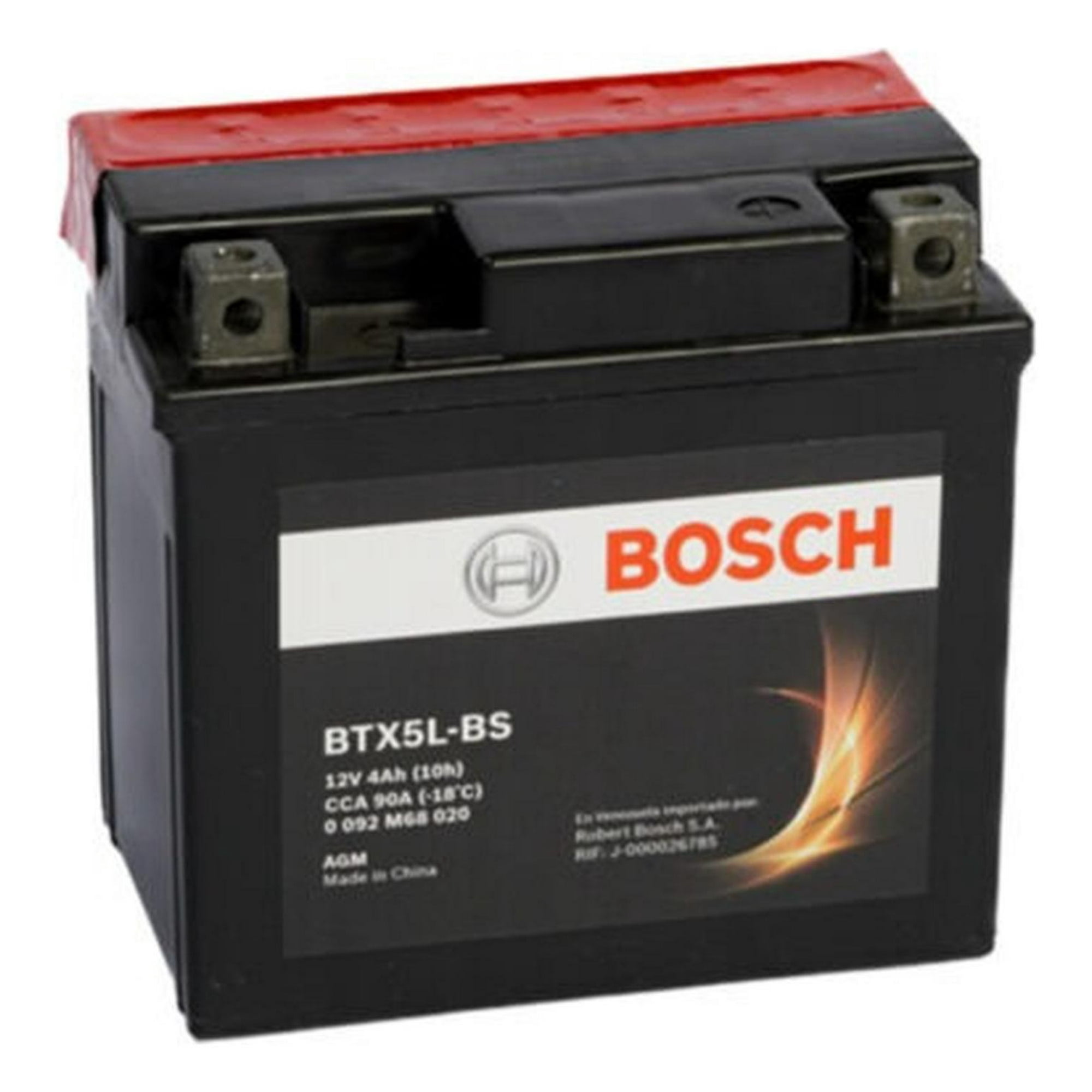 Bosch - Bateria Para Moto Btx5l / Honda / Suzuki / Yamaha / Um Negro