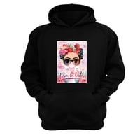 Genérico - Polerón Canguro Frida Negro Talla Xs Unisex