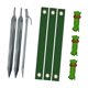 thumbnail image 2 of Kit De Estacas Para árboles De Alta Resistencia Fácil De Instalar Estacas Y Soportes Para árboles Versátiles Estaca Plateada Cuerda Verde, 2 of 5