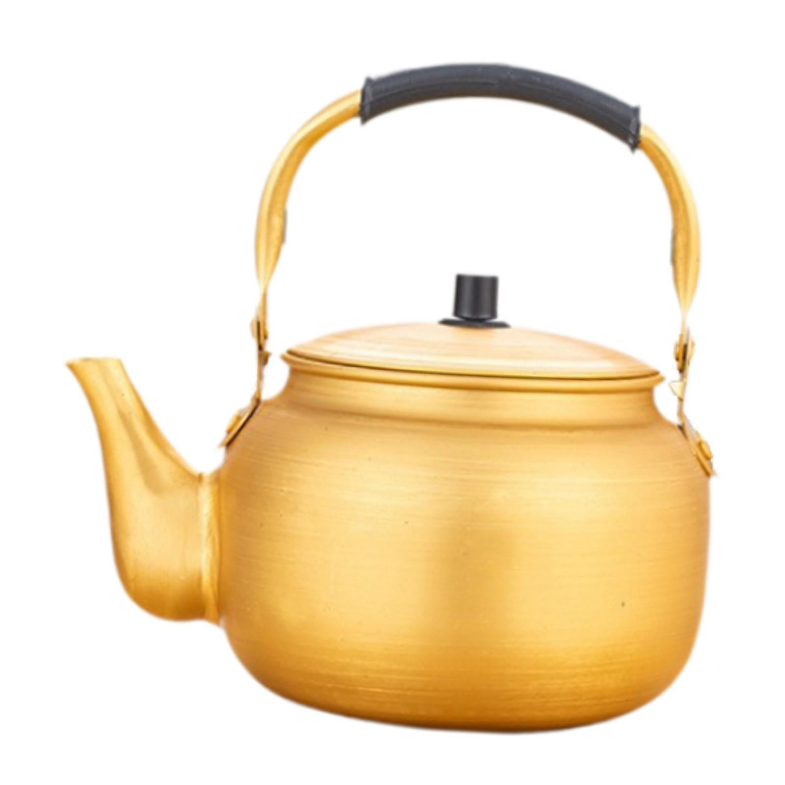 Bothyi - Hervidor De Aluminio Amarillo Para Hervir Agua, Hervidor De Agua Para Cocina De Picnic En El Exterior, 1l