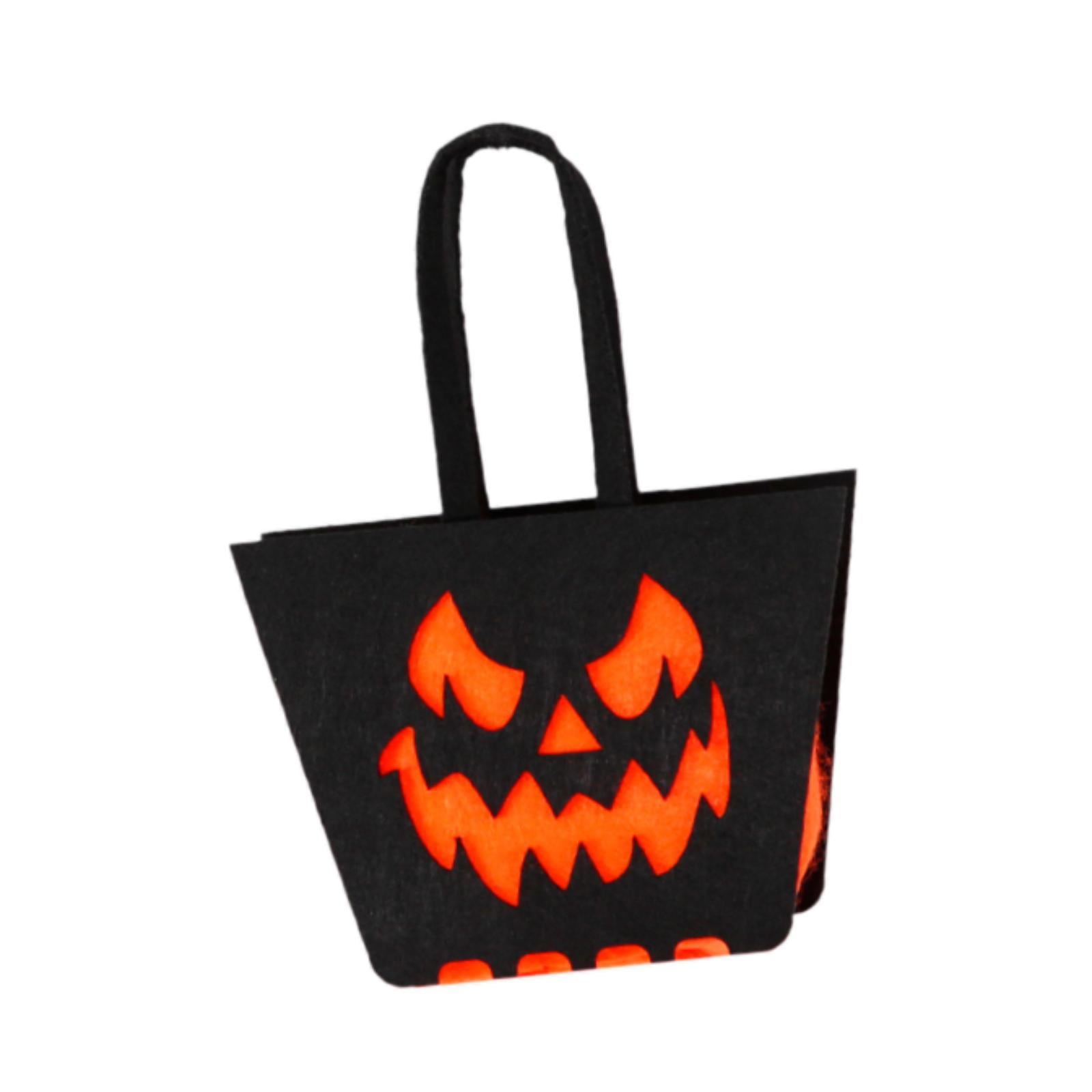 Fiocias - Bolsa De Dulces De Halloween, Bolsa De Tela No Tejida Para Decoración De Halloween, Para Gabinete De Entrada