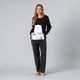 thumbnail image 3 of Pijama Micropolar Bolsillo Flores Mujer 33758-2, 3 of 5