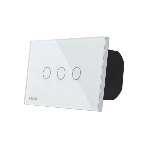 Interruptor APP TOUCH VOZ RF Blanco 3 Canales Con y Sin neutro
