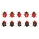 thumbnail image 3 of 10 Piezas Esmalte Mariquita Insecto Broche Pin Mujeres Hombres Joyería De Moda, 3 of 5