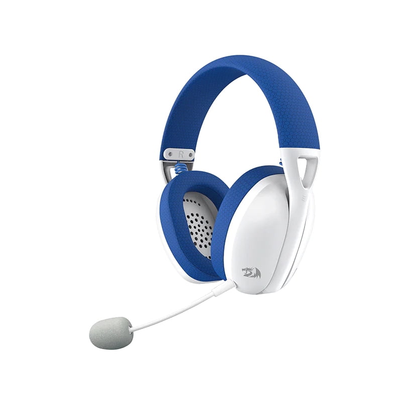 Redragon - Audífonos Inalámbricos H848b Ire Wireless Triple Conexión - Blanco/azul