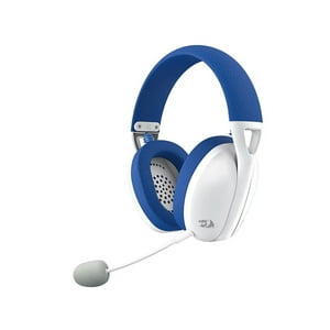 Redragon - Audífonos Inalámbricos H848B Ire Wireless Triple Conexión - Blanco/Azul