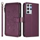 thumbnail image 2 of Funda Cartera Mariposa para [Samsung Galaxy S21 Ultra] con Soporte y Cremallera Violeta, 2 of 6