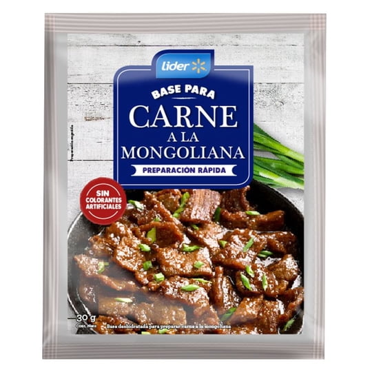 Base Para Carne Mongoliana (5 Porciones) Sobre 30 g Lider