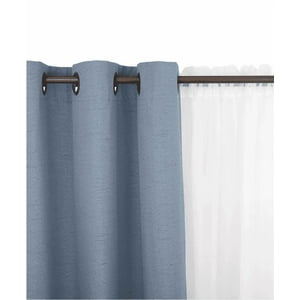 Genérico - Set Blackout 6 Piezas Térmico Lino 140X220 Cm, Azulino