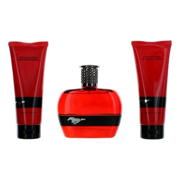 Set de regalo Perfume Classic Collection Mustang Red para hombre, 100 ml, 3 piezas