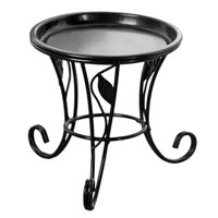 Magideal - Estantes De Estanterías De Plantilla De Plantilla Estante De Soporte De Macetas Decorativas Soporte De Soporte De Planta Para La Sala De Estar En Inte Negro