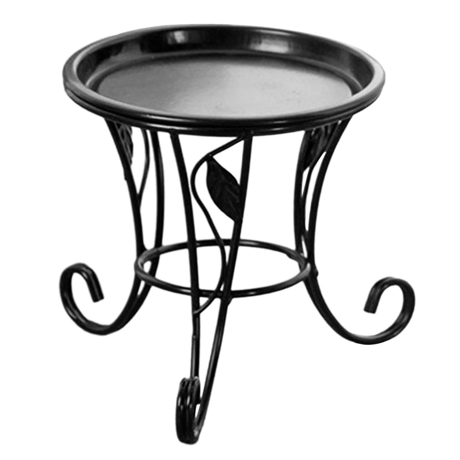 Magideal - Estantes De Estanterías De Plantilla De Plantilla Estante De Soporte De Macetas Decorativas Soporte De Soporte De Planta Para La Sala De Estar En Inte Negro