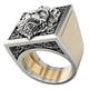 thumbnail image 4 of Anillos Combinados Para Hombres Anillo De León Vintage Joyería De Hip Hop Anillos Punk Regalo 8, 4 of 5