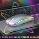thumbnail image 3 of Mouse Inalambrico RGB Dual USB-Bluetooth Recargable Blanco, 3 of 5