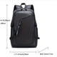 thumbnail image 2 of Leather Laptop Backpack For Women & Men, PU Vintage Travel Daypacks With USB Charging Port 15.6 Inch Laptop, 2 of 2