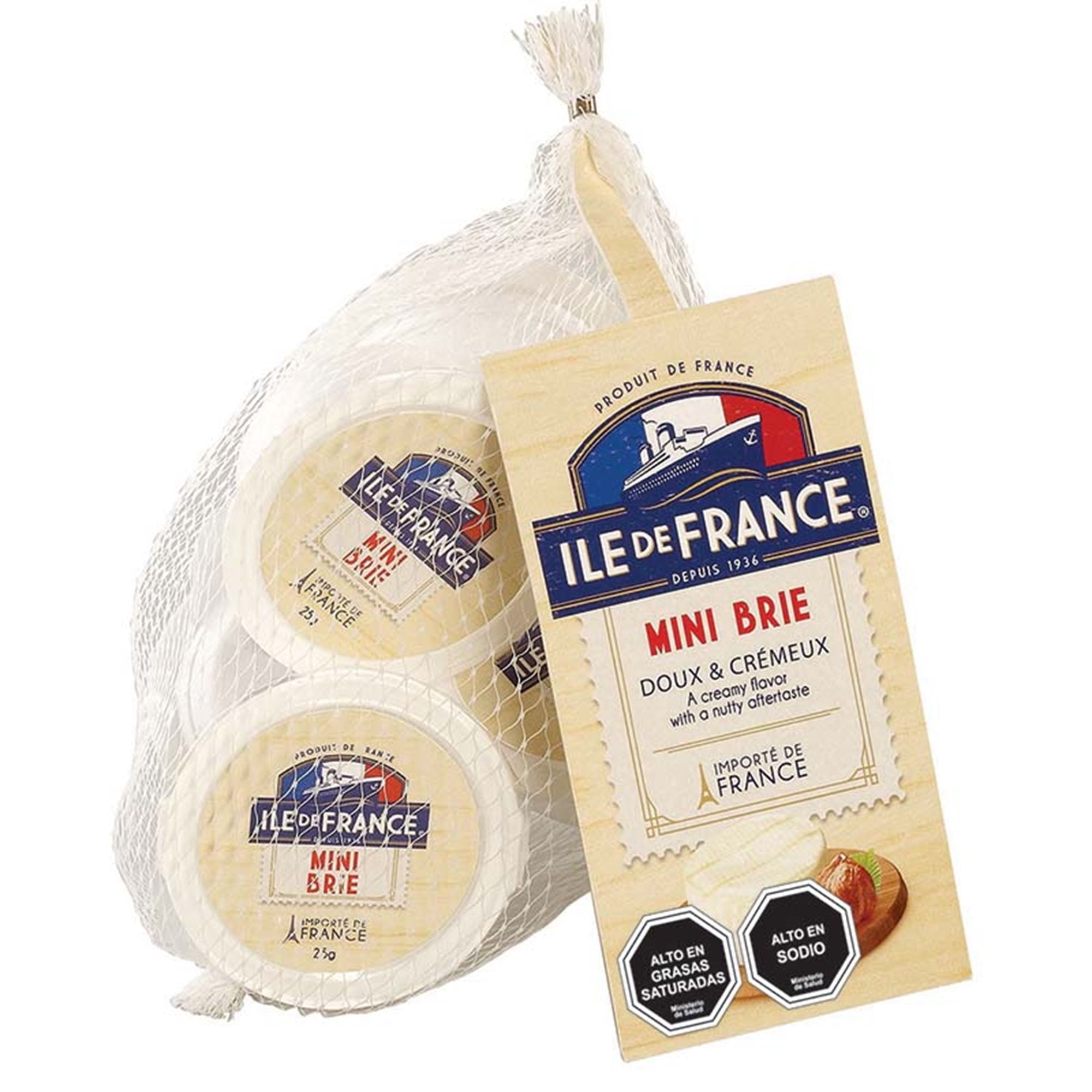 Queso Mini Brie Pote 125 g Ile De France