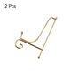 thumbnail image 3 of Uxcell 2Pack 4 Inch Soportes de Platos para Exhibición Caballete Plegable de Hierro, Dorado, 3 of 5