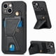 thumbnail image 1 of Funda Resistente para iPhone 15 Plus con Tarjetero y Soporte, Diseño Magnético Negro, 1 of 5
