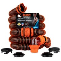 Kit De Mangueras De Alcantarillado Para Vehículos Recreativos Camco Rhinoextreme De 6 M Con Adaptador Y Tapas