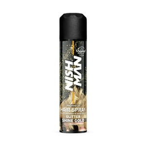 Nishman - Spray Gold Glitter Para Cabello Y Cuerpo 150Ml