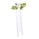thumbnail image 2 of Decoración De Sillas Con Arreglos Florales Para Bancos De Pasillo, Para Festivales, Conciertos, Color Blanco, 2 of 3