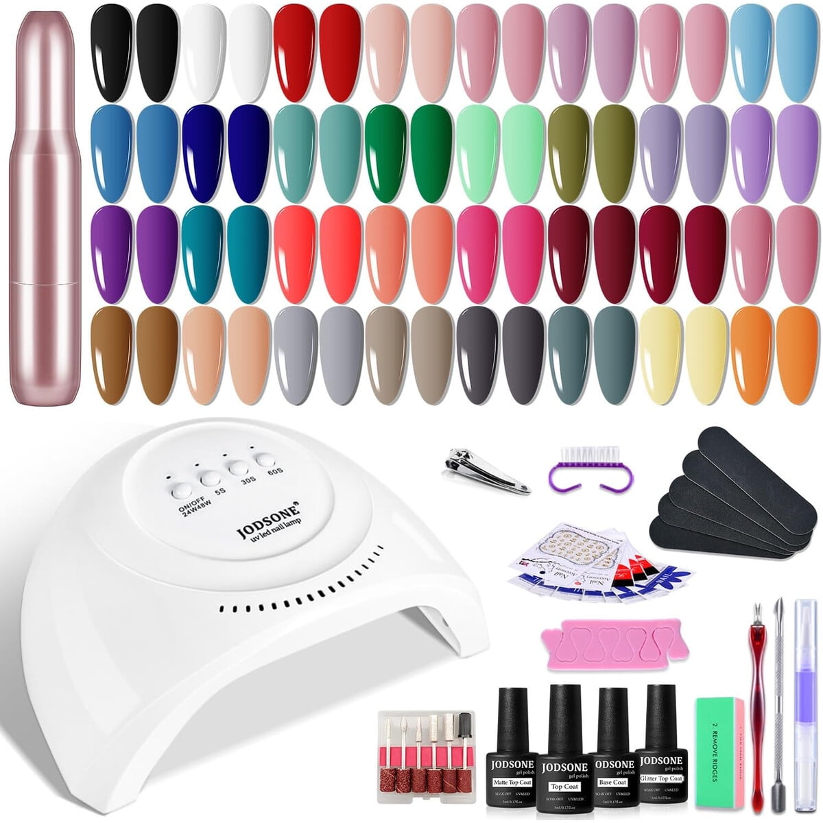 Set Esmalte Gel Jodsone 36 Colores Lampara Uv Torno