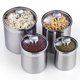 thumbnail image 3 of Juego de recipientes de almacenamiento para tarros de comida, cocina, estándar, acero inoxidable, 3 of 7