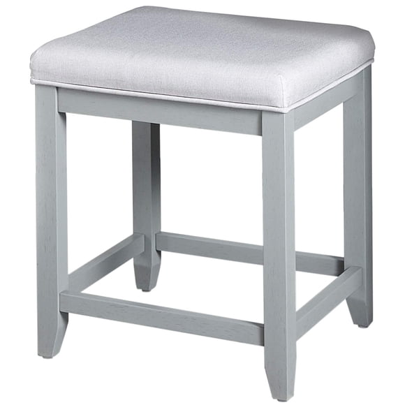 Silla de Tocador para Maquillaje Crosley Furniture Vista Vintage Gris