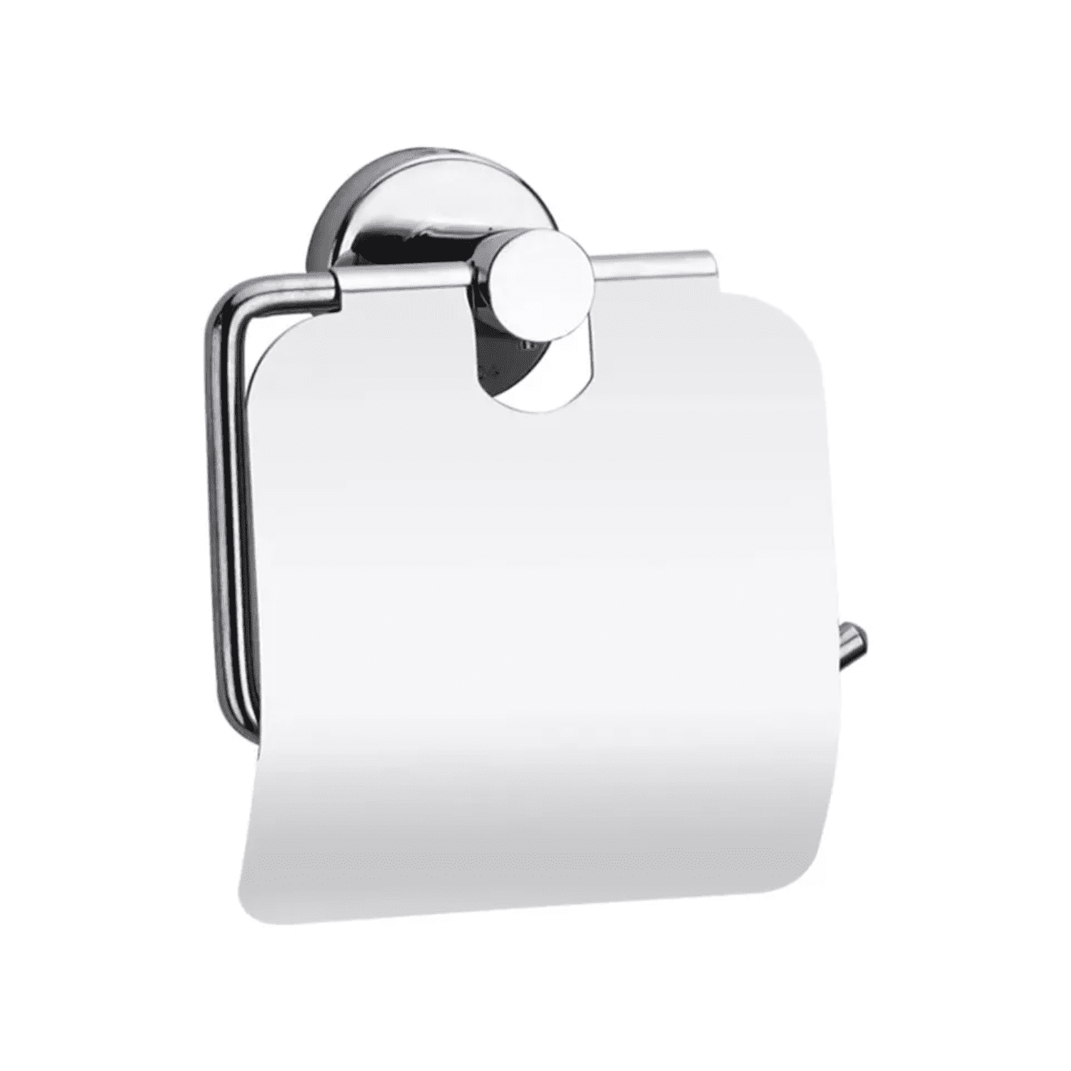 Importclick - Soporte Papel Higiénico Baño Acero Inoxidable 12x14x7 Cm Plateado