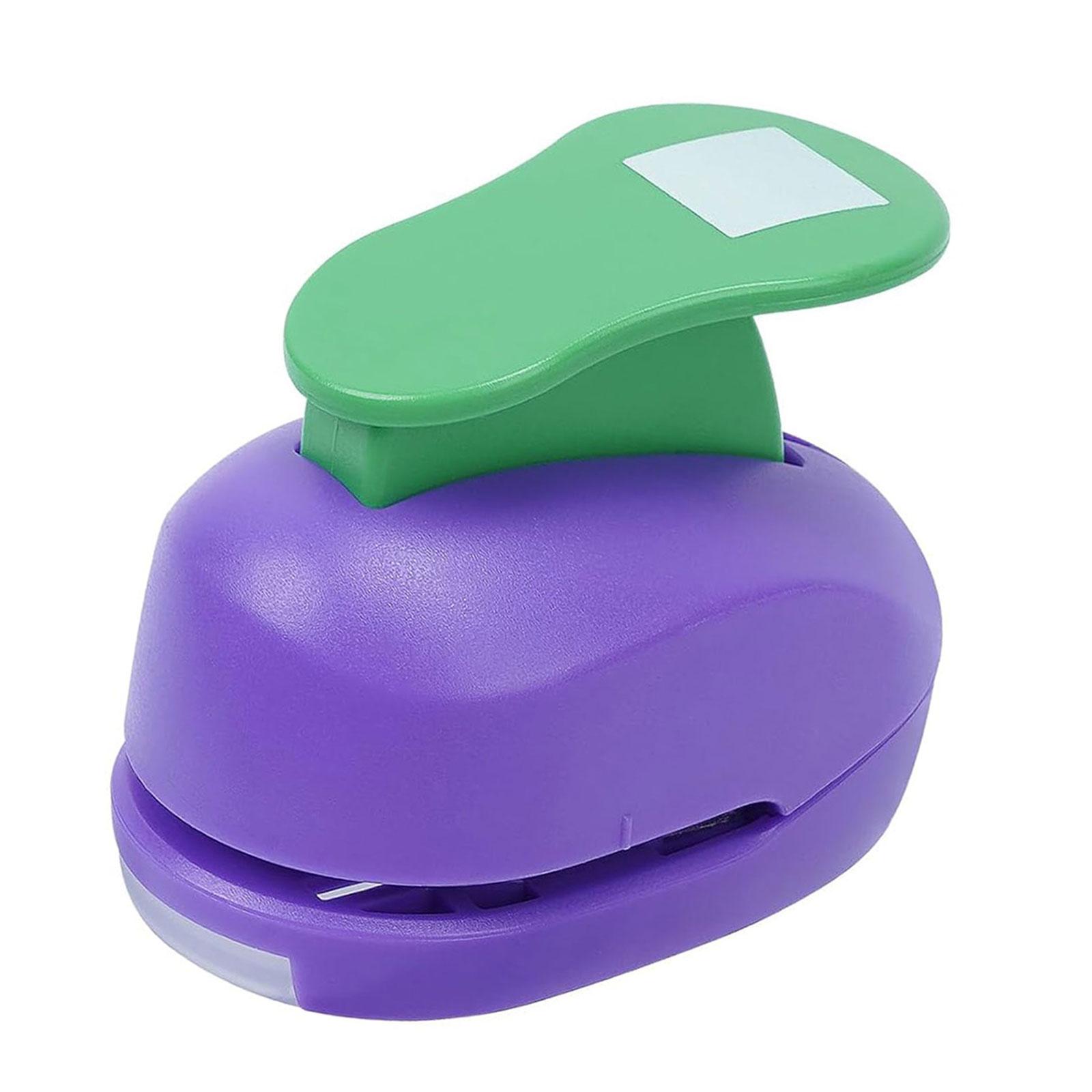 Magideal - Perforadora Papel Para Manualidades Troquelador Diseño Formas Máquina Perforadora Tarjetas Perforador Decorativo Etiquetas Diseño Compacto Pp Fácil De Cuadrado
