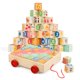 thumbnail image 1 of Bloques de construcción de madera Joqutoys, 30 unidades, con vagón de juguete, de 1 a 3 años, 1 of 8