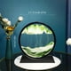 thumbnail image 1 of 1pc Moving Sand Art Picture Round/Rectangular Glass 3D Deep Sea Sandscape In Motion Display Flowing Sand Frame Relaxing Desktop Home Office Work Decor, 1 of 3